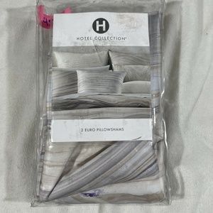 NEW Hotel Collection Agate Pima Cotton‎ (2) European Sham Euro